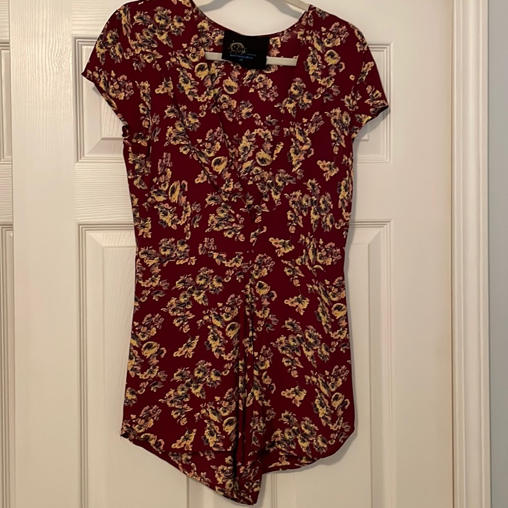 Planet Blue Floral Romper XS